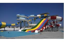 China Indoor Playground Swimming Pool Fiberglass Water Slides For Children supplier