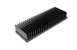 China 6063 Anodized Extruded Heat Sink Profiles T66 Temper For Audio Equipment supplier