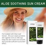 ODM Zinc Oxide Face Moisturizer Waterproof Natural Sunscreen Moisturizer Facial Whitening SPF50 PA++