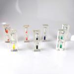 Decorating Acrylic Hourglass 1 Minute Hourglass Timer For Kids Game for sale