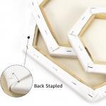 Acid Free Frame Stretched Canvases Board Hexagon Shaped Stretched Linen Canvas