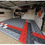 Garage Tiles Interlocking 18mm Slip Resistant Vented Garage Floor Tiles for sale