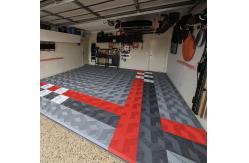 China Garage Tiles Interlocking 18mm Slip Resistant Vented Garage Floor Tiles supplier