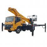 Hot-sale Suizhou  Dongfeng 4*2 New Diesel 33 m Straight Telescopic Boom Compact Aerial Platform Truck for sale