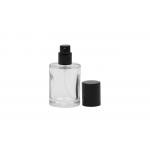Luxury Thick Wall 50ml Empty Glass Perfume Bottles With Perfume Pump for sale