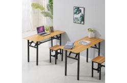 China Scratch Resistant Office Computer Training Table 	Black Wooden Customized Sizes supplier