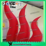 2M High Festival Event Decorative Inflatable Cone With Led Advertisment for sale