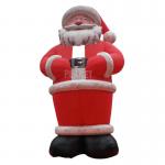 Holiday Inflatable Christmas Decoration Inflatable Santa Claus Santa Father Christmas Cartoons for sale