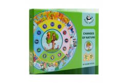 China Round Baby Jigsaw Puzzles Early Education Preschooler Toys about Nature Changes supplier