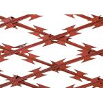 Bto-22 Diamond Hole Welded Razor Mesh Red Or Green Powder Coated for sale