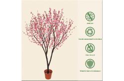 China 180cm Potted Cherry Blossom Tree Decoration Plant Artificial Flower Bonsai supplier