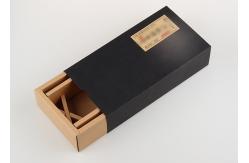 China Slide Open Drawer Design Recycled Paper Gift Boxes / Kraft Paper Container supplier