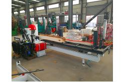 China 7.5KW 400mm Twin Blade Circular Sawmill Sliding Table Saw Machine Diesel Powered supplier