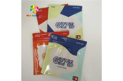 China Recyclable Herbal Incense Packaging Plastic Bags 3 Side Sealed Custom With Zipper supplier
