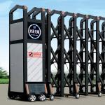 Automatic Electronic Folding Retractable Safety Door Commercial Position for sale