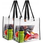 Lager Capacity Professional Transparent Bag Lightweight Clear Durable Soft Pvc Tote Bag for sale