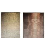 Brass Weave Wire Mesh Fabric Laminated Glass Wine Cellar Decoration