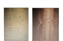 China Brass Weave Wire Mesh Fabric Laminated Glass Wine Cellar Decoration supplier