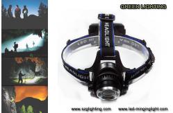 China 1000lumen CREE XML T6 LED rechargeable headlamp with adjustable lighting spot supplier
