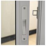 80mm Touch Lock Fiberglass Net Double Sliding Window UPVC With Single Glass