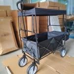Deluxe Storage Folding Beach Wagon Folding Trolley With Canopy Outdoor for sale