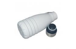 China Silicone Foldable Biodegradable Reusable Water Bottles 550ml Grey Customized supplier