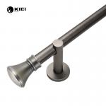 Simple Finials Pipe Curtain Rods Set Aluminum Alloy Material for sale