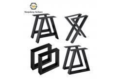 China Professional Hardware Home Desk Feet Square Table Frame Furniture Leg Metal Table Legs supplier