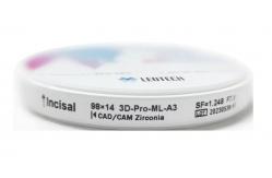 China 98mm Manual 3D Multilayer Zirconia Blocks Dental 10MM - 30MM Thickness supplier
