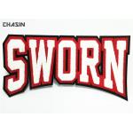 Large Chenille Letter Patches Double Felt Background Personalized Embroidered Badges