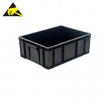 Recyclable Packaging Equipment ESD Tote Antistatic Storage Box Esd Pcb Trays For Electronic Workshops for sale