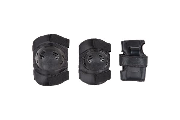 Skate Gear Roller Skating Protective Gear Black PP Cap Fabric Foam