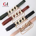 Fashion Ladies Leather Belt Europe And America Hipster Punk Exaggerated Chain for sale