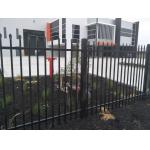 Stright Spear Top Garrison Fencing Panels 2100mmx2400mm Tubular Security Fence garden fencing panels for sale