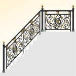 Hotel House Modular Metal Exterior Stair Handrail Balcony Residential OEM for sale