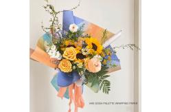 China Creative Oil Painting Florist Wrapping Paper 50cmx60cm High GSM supplier