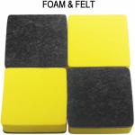 Customized Squre Felt Dry Eraser Magnetic Whiteboard Eraser 2inch