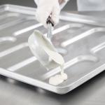 Rk Bakeware China-41055 Glazed Aluminized Steel Rounded End Hoagie Bun Pan Tray for sale