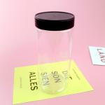 600ml Capacity butter Round Plastic Screw Top Containers BPA Free