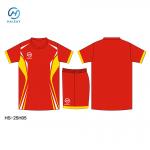 Short Sleeve V-neck Red Jersey Kit Dominate the Field Inspire Fans and Create Unforgettable Red-Hot Moments for sale