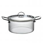 Kitchenware 5L Borosilicate Transparent Glass Soup Pot for sale