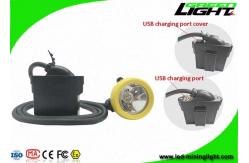 China Rechargeable Mining Hard Hat Led Lights , Miners Cap Lamp Support USB Charger supplier
