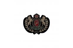 China Silver Gold Metallic Thread Small Crown Embroidered Iron On Patches For Clothes supplier