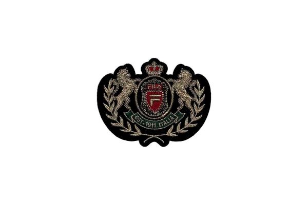 Silver Gold Metallic Thread Small Crown Embroidered Iron On Patches For Clothes