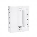 Wall Power Socket And Wall Tap One Input 6/3 Rotable Outlet 2 USB Surge  UL cUL passed for sale