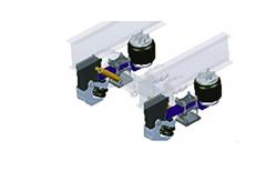 China Two Spring Guide Arms Suspension Air Spring For Gap Free Design Trailers supplier