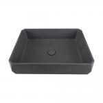 Rectangular Concrete Wash Basin With Center Drain And No Faucet Holes for sale