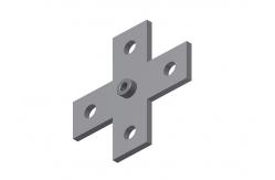 China Flat Fitting Cross Plate With Nut For Ceiling Grids supplier