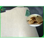 Biodegradable 40gsm 50gsm 60gsm Brown Food Grade Wrapping Paper For Street Food Pakages for sale