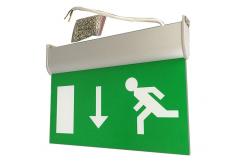 China Energy Saving Ceiling Mounted LED Aluminum Exit Sign With Acrylic Plate supplier